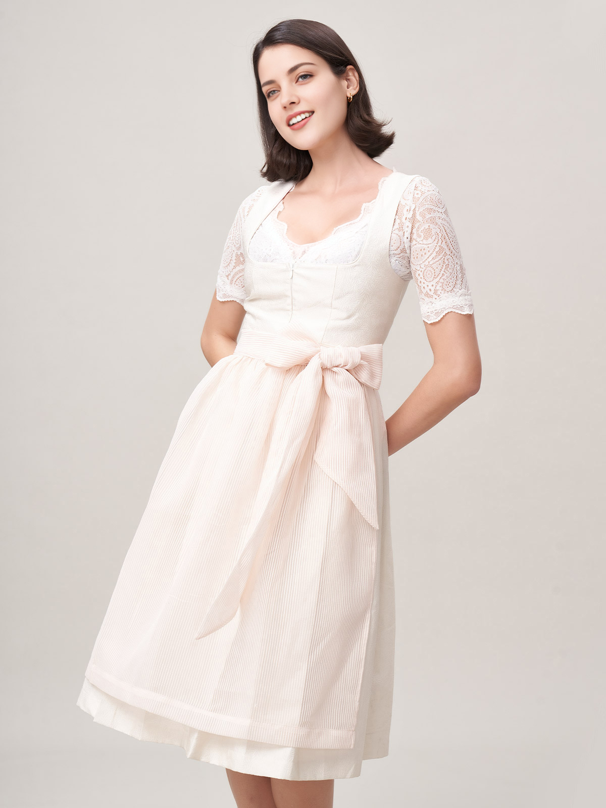 Dirndl Samt Rot