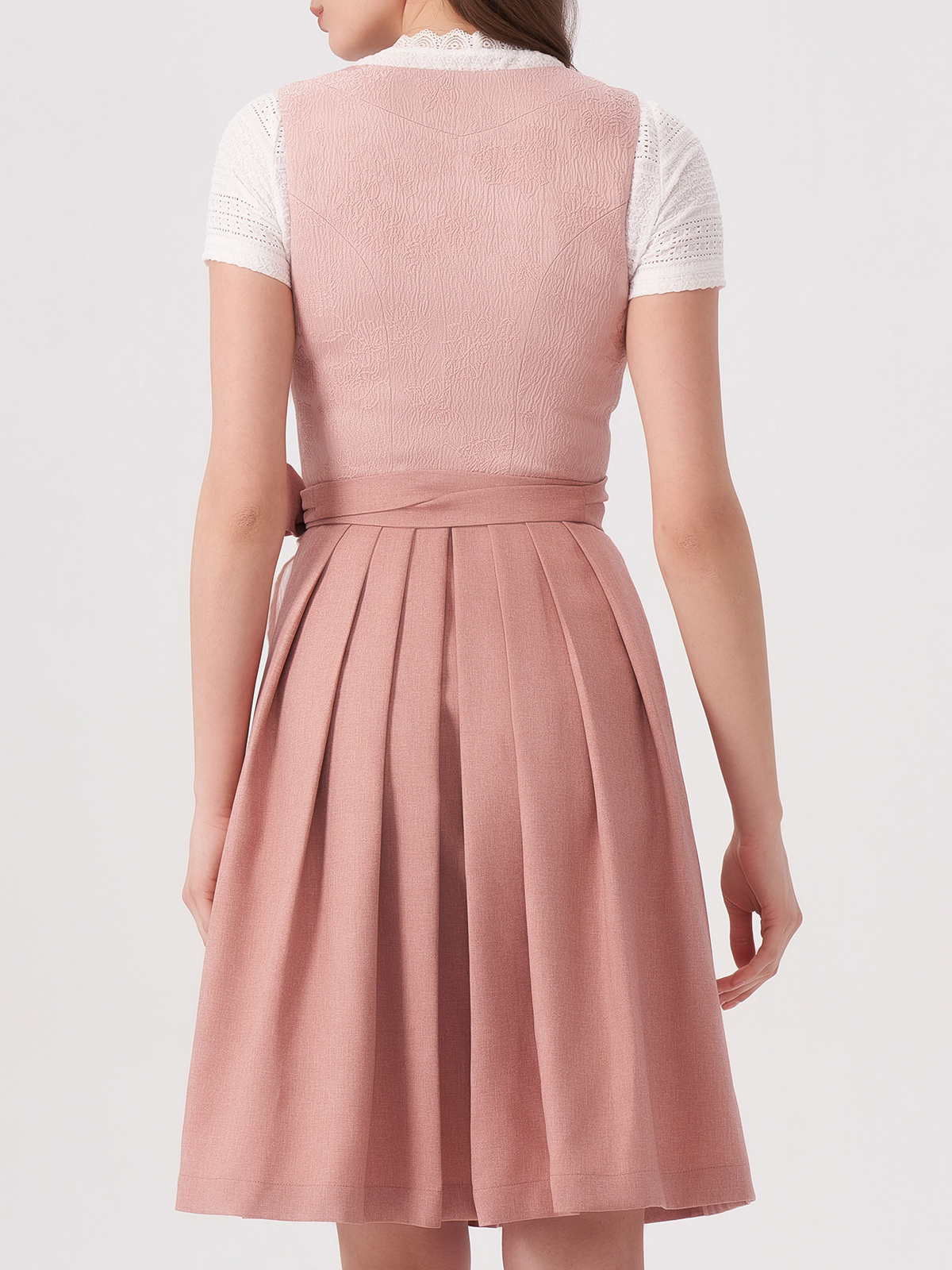 Moderne Dirndl-Bluse Langarm in Rosa