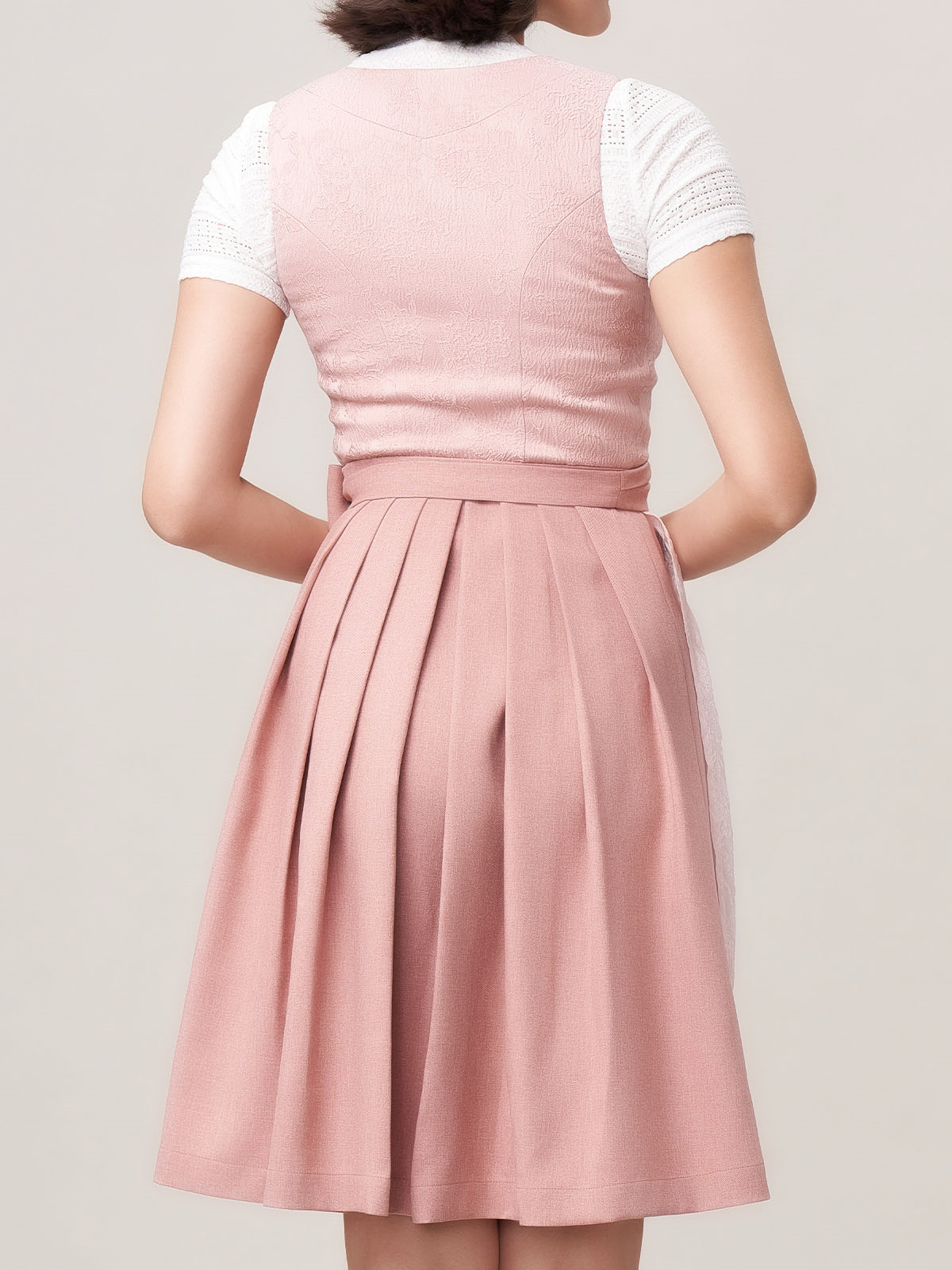 Dirndl Alisha Schwarz in Rosa