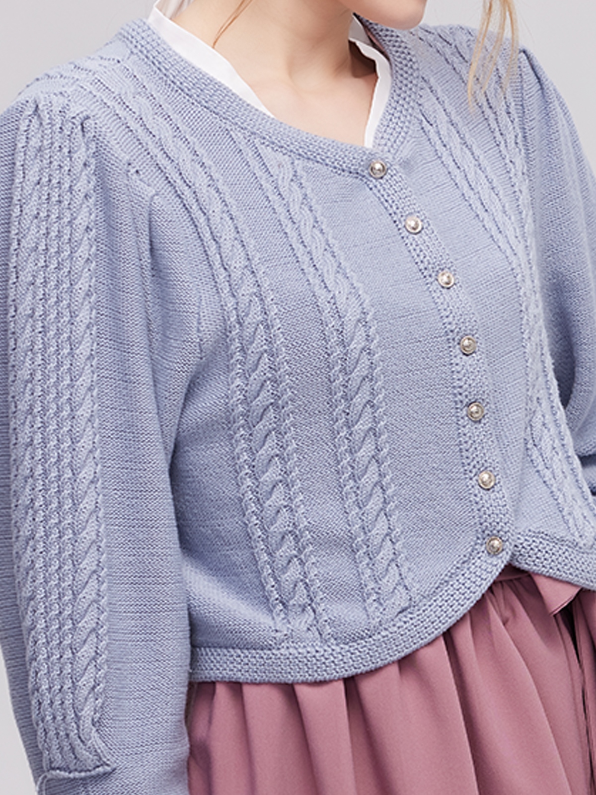 Einfarbiges Dirndl in Blau