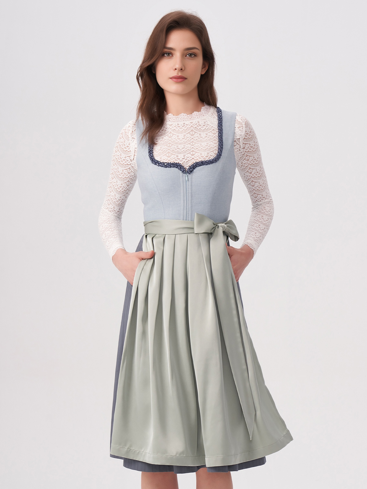 Dirndl in Blau