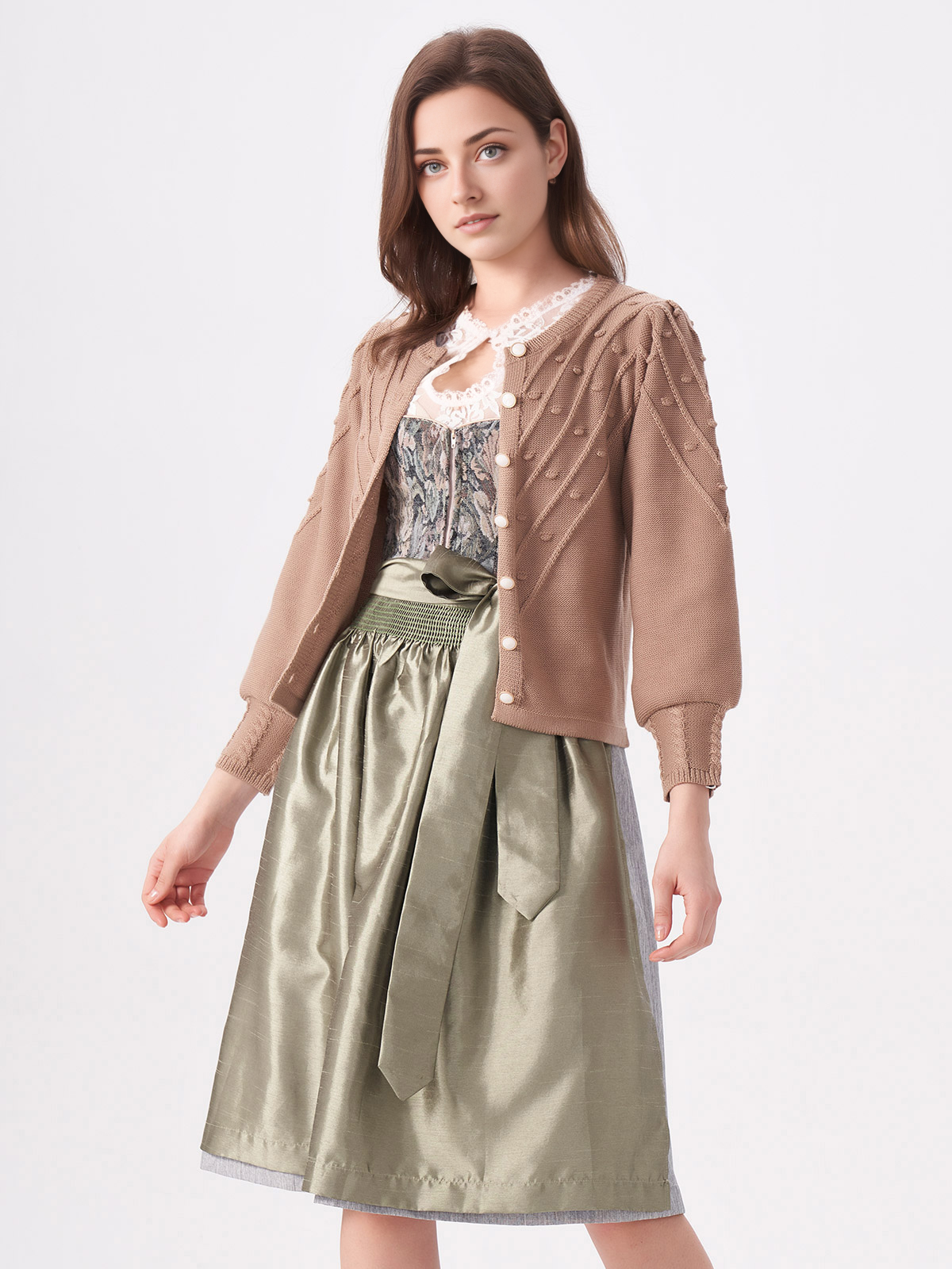 Dirndl Grün Samt – Eleganz und Tradition vereint