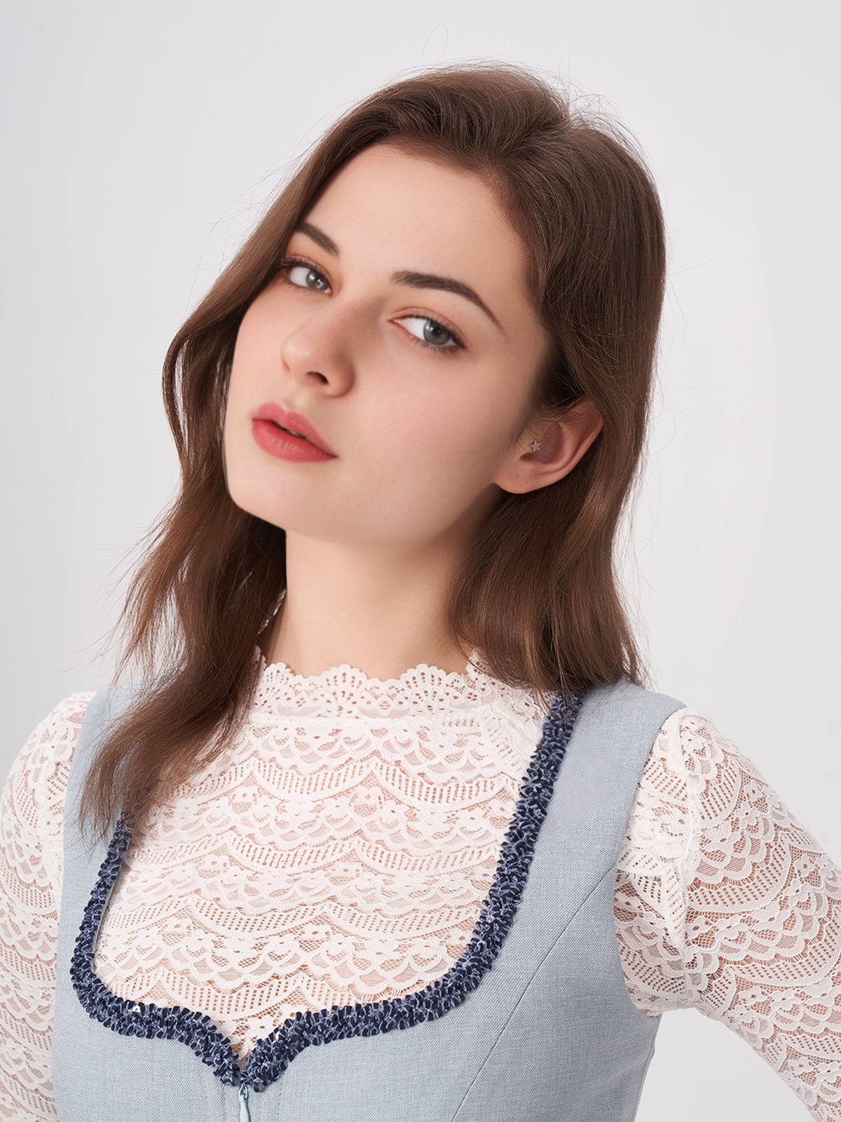 Dirndl in Blau