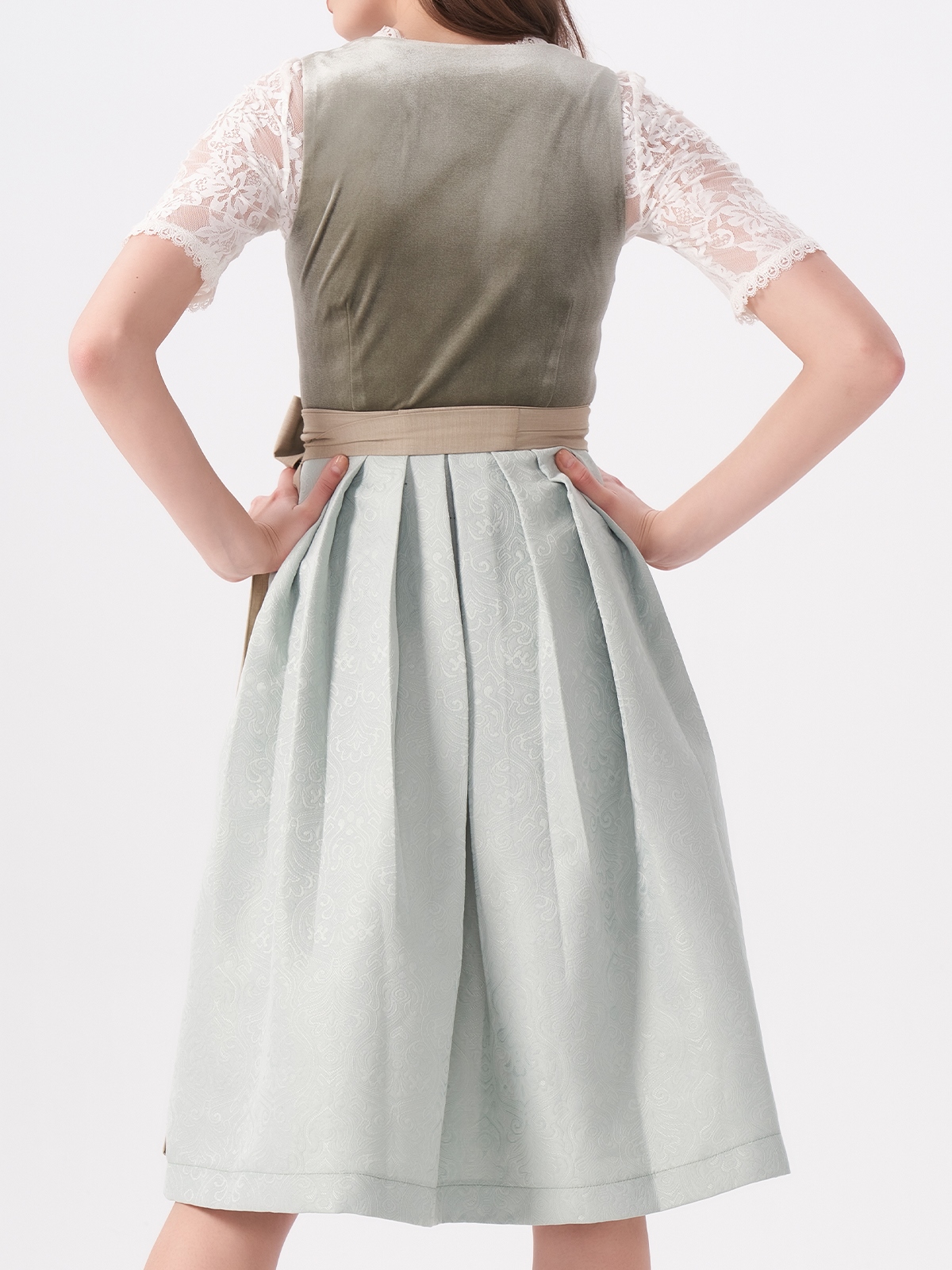 Elegantes dunkelgrünes Dirndl aus dem Stolz Online Shop