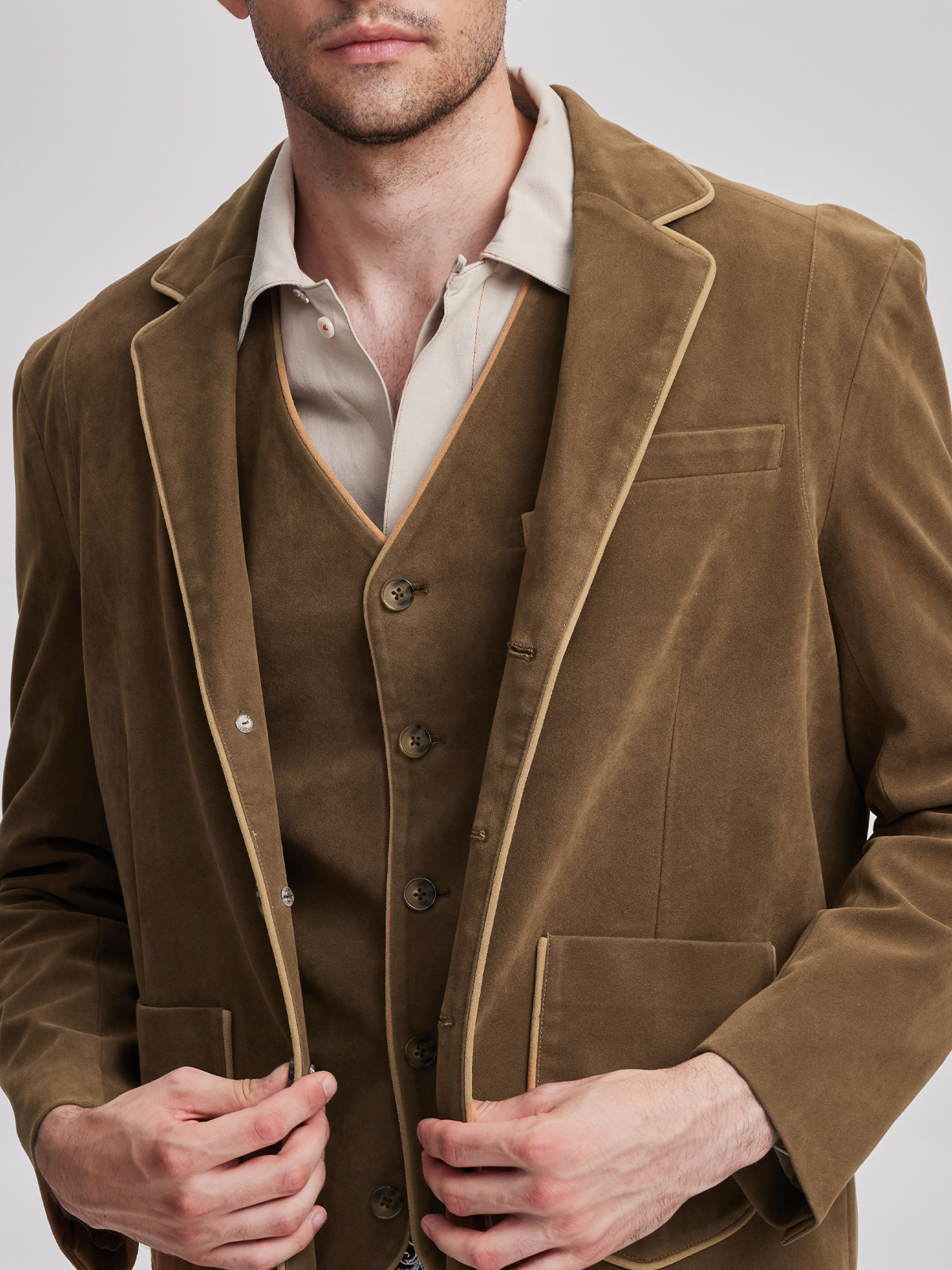 Dirndlbluse Lang in Gelb