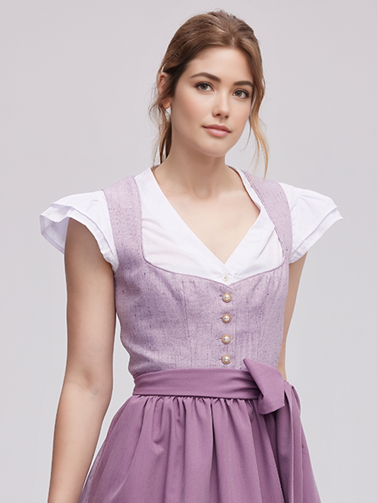 Dirndl in Grau